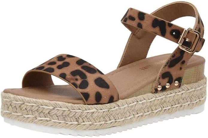CUSHIONAIRE Melissa Espadrille Platform Sandals For Women with Adjustable Ankle Strap and Memory Foam Insole-Comfortable Womens Sandals for Summer