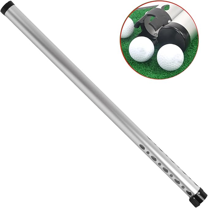 Golf Ball Retriever Tube Aluminium Alloy for 23PCS Balls, Golf Ball Picker with Comfortable Grip - Durable Material, Easy Ball Collection for Outdoor Practice