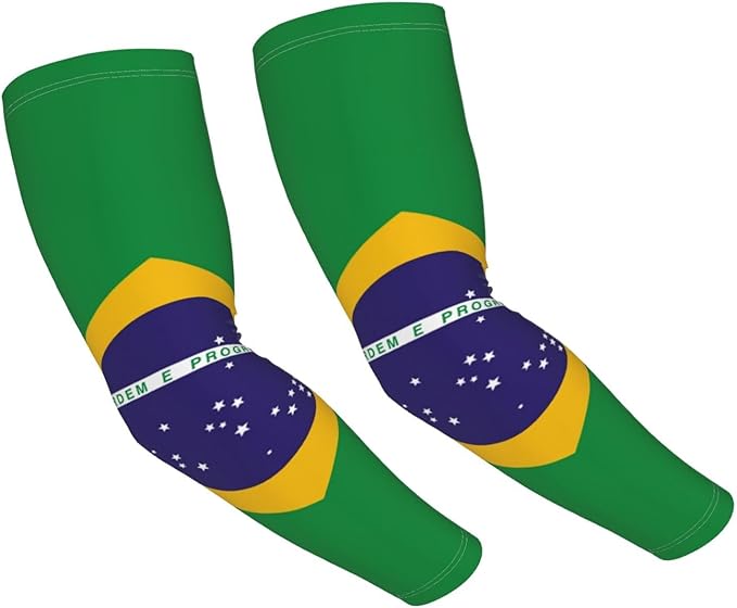 Cute Flag Arm Sleeves Cooling Sun Protection Sports Flag Sleeves for Men Women