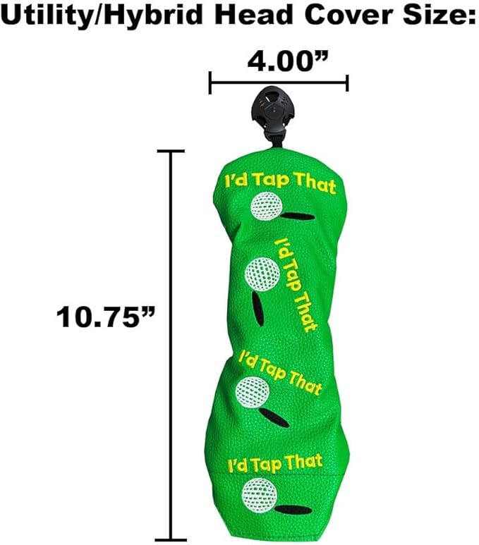 Giggle Golf Utility/Hybrid Head Cover, Colorful Club Covers for Men & Women