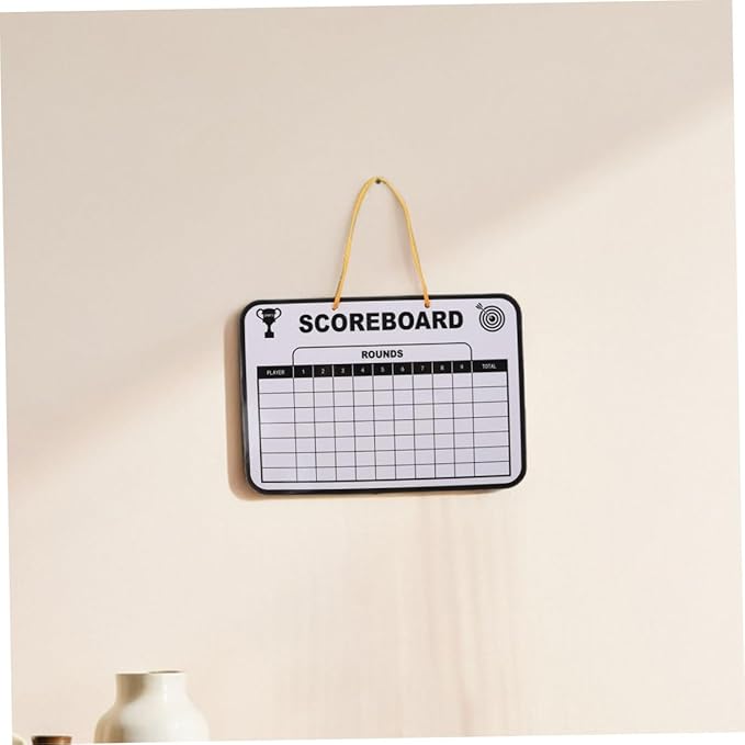 BESPORTBLE 2pcs Double-Sided Reusable Golf Scoreboard for Boys and Girls Dry Erase Writing Board for Score Tracking Lightweight Portable Design for Indoor and Outdoor Golf Practice