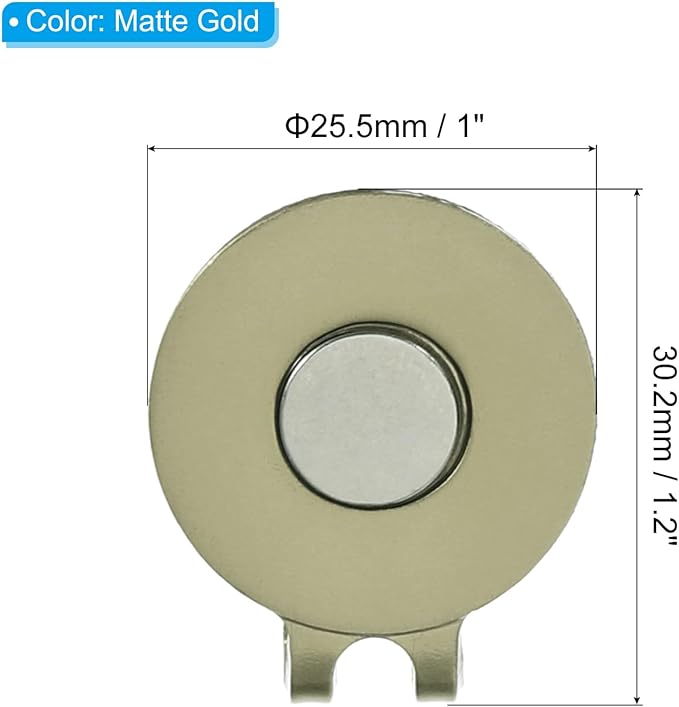 PATIKIL Magnetic Golf Hat Clip, Metal Golf Ball Marker Holder for Golf Caps Gloves