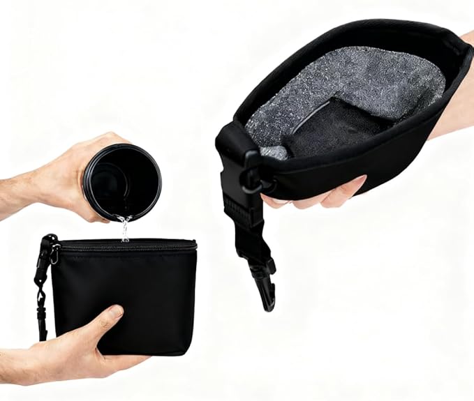 Portable Golf Club & Ball Cleaning Kit - Golf Cleaning Pouch with Towel, Lightweight Hanging Golf Accessory for Bag