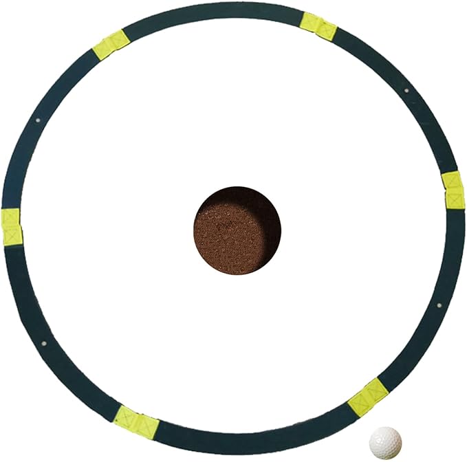 Precision Rings – Golf Chipping Circles, Putting Target Trainer | Flexible Visual Indicator Rings for Green Shot Control and Accuracy Practice, Lightweight Setup for Indoor Lawn Or Backyard Golf T