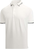 Esabel.C Mens Golf Shirts Short Sleeve Stretch Moisture Wicking Performance Dry Fit Collared Golf Shirts for Men