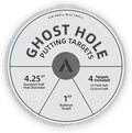 ARYZE 4 Pack Ghost Hole Putting Targets – Putting Training Aid, Official Size, Flat Disc for Putting & Chipping Practice, Indoor or Outdoor, Includes Carrying Case, Waterproof Material (White)