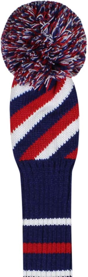 Scott Edward Golf Headcovers for Woods Set of 3 Fits Well Driver(460cc) Fairway Wood and Hybrid(UT) The Perfect Change for Golf Bag Classic Striped Style