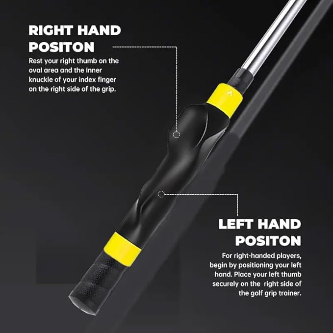 2Pack Golf Grip Trainer,Golf Training Aid Grip Trainer Club,Training Grip Right Hand, to Help Train Correct Hand Position