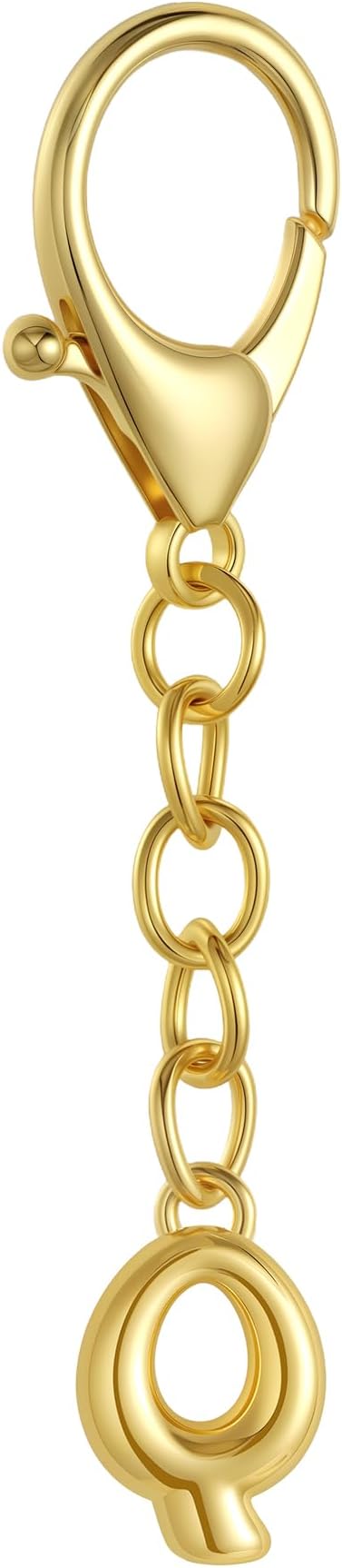 Bubble Gold Letter Bag Charms for Women, Cute Initial Keychain for Handbags, Purse Charms Birthday Christmas Gifts