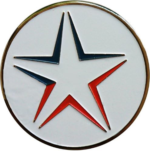 USA Flag Golf Ball Marker with USA Flag Hat Clip