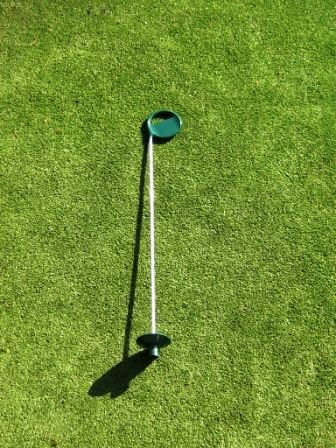 Deluxe Putting Green Accessory Kit - 3 Aluminum 4 Inch PGA Cups & 3 Pin Markers with EP Markers