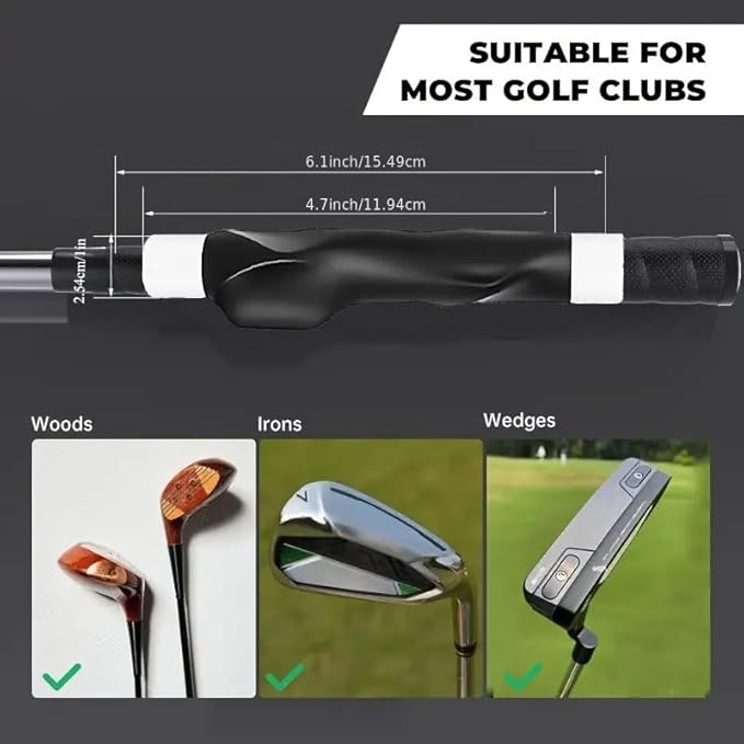 2Pack Golf Grip Trainer,Golf Training Aid Grip Trainer Club,Training Grip Right Hand, to Help Train Correct Hand Position