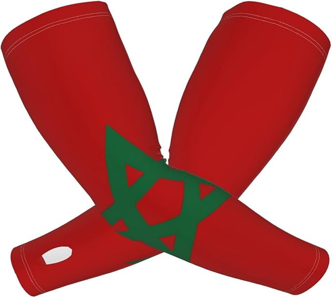 Cute Flag Arm Sleeves Cooling Sun Protection Sports Flag Sleeves for Men Women