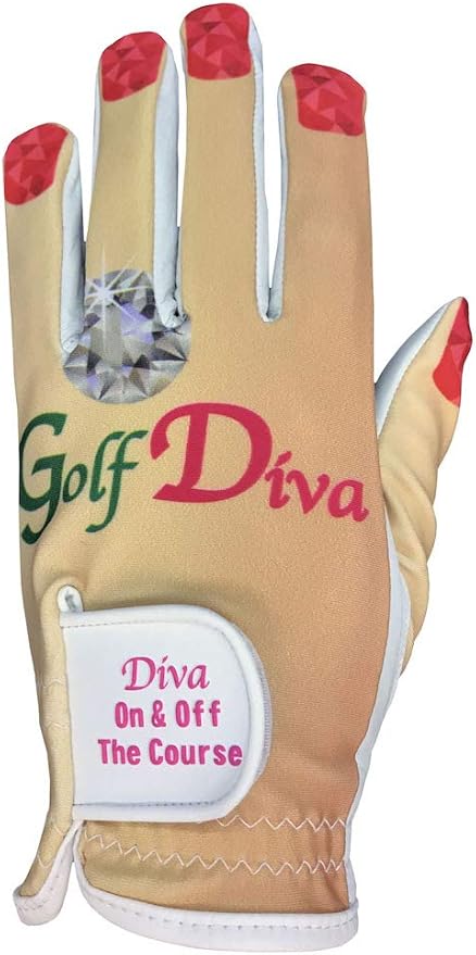 Giggle Golf Women's Golf Glove - Adjustable Strap, Left Hand Gloves for Women