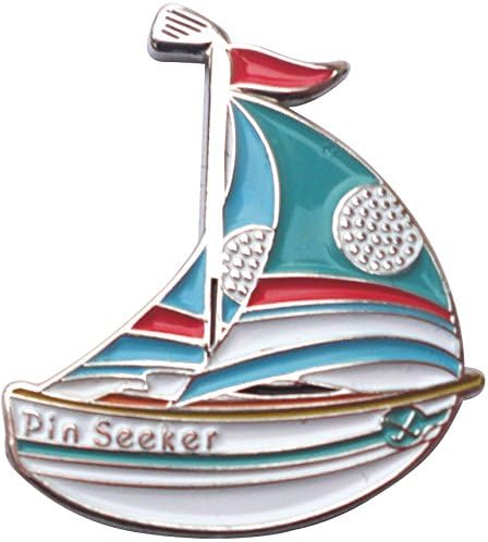 Sailboat Golf Ball Marker - Premium Golf Marker for Putting Green | Unique Golf Ball Marker for Men & Women – Ballmarker Golf Gift for Alignment & Style, 1" Wide