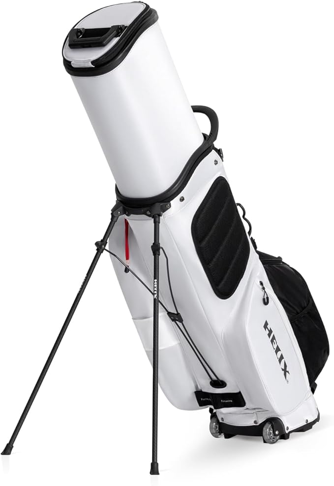 HELIX Retractable Golf Stand Bag with Wheels