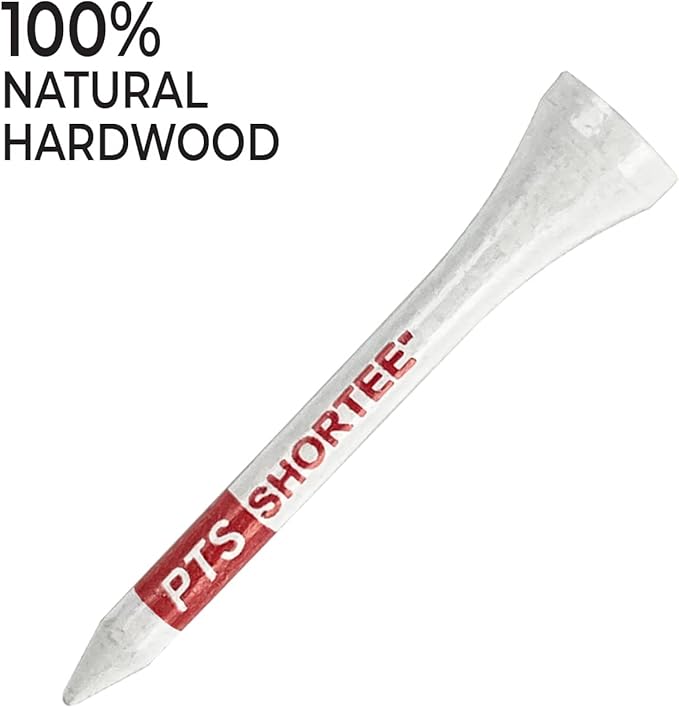 PrideSports PTS Wood Golf Tees | 120 Count, 2-1/8 Inch | #1 Wood Tee on Tour | Best for Drivers & Woods
