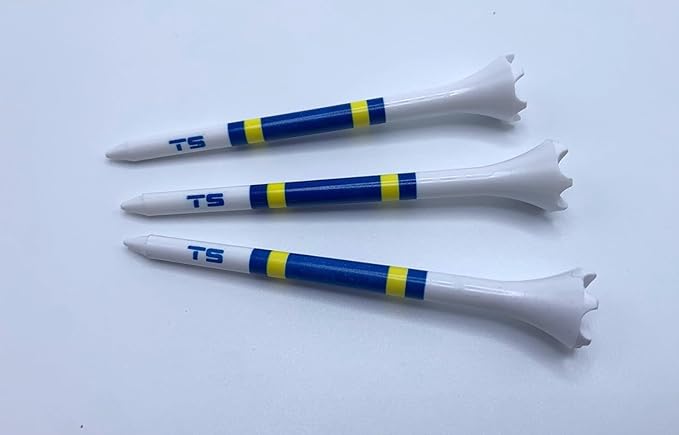 TRUESTRIKE Premium USA Golf Tees – 100-Pack Durable 3¼" / 2¾" Plastic Tees – Made in USA – Perfect Holiday Golf Gift