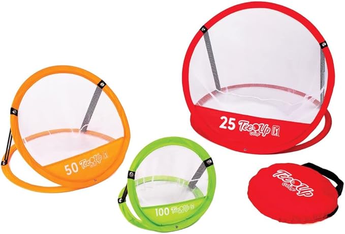 PGA Tour Golf Practice Aids by Golfgen: Premium Chipping Nets, Putting Rings, & Targets, Indoor & Outdoor Training, Improve Accuracy & Control, Master Putting and Chipping, Portable for On The Go