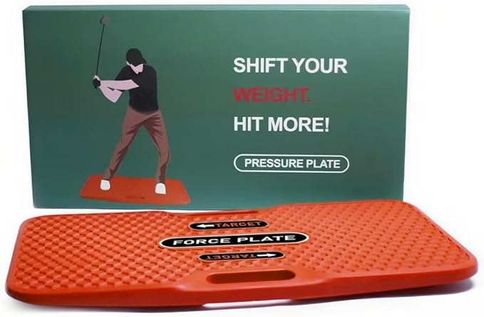 Golf Balance Board Golf Swing Training Aid to Weight Shift Improved Golf Game Swing Trainer Pressure Plate for Increased Power & Control – Teaching Tool for Club Practice & Drills