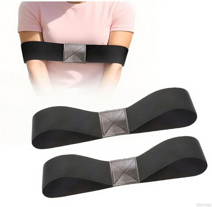 2PCS Golf Swing Trainer Aid - Swing Correction Arm Band for Muscle Memory, Sync Arms & Fix Chicken Wing, Portable Golf Training Aid for Right or Left-Handed Players, All Skill Levels