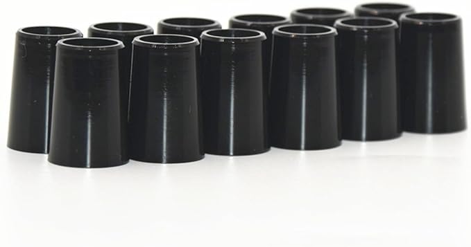 10pcs.370 Golf Ferrules High Grade Tapered Black Ferrule Caps for Golf Hybrid Wedge Iron Shaft 9.3 * 20 * 13.6mm