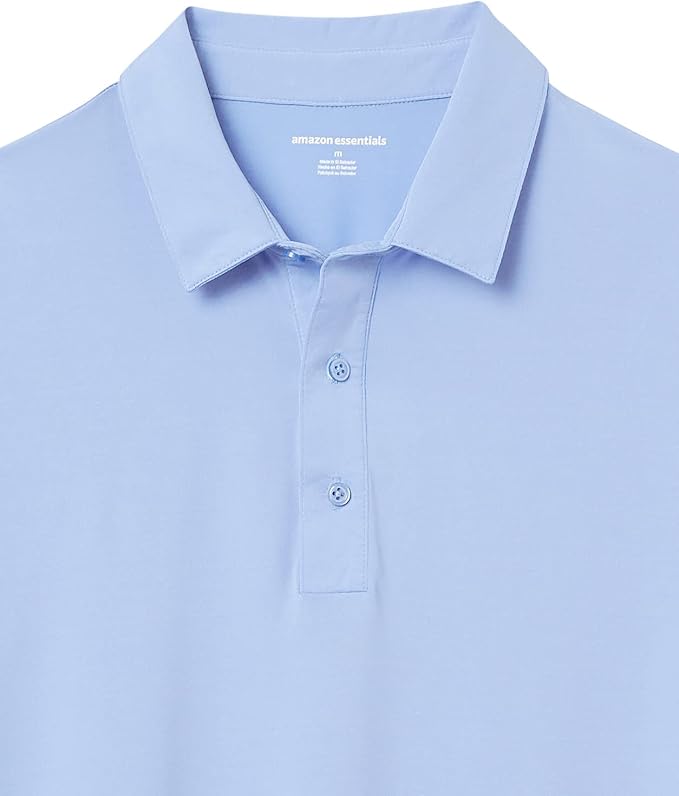 Amazon Essentials mens Slim-Fit Quick Dry Tech Stretch Lightweight Golf Polo Shirt