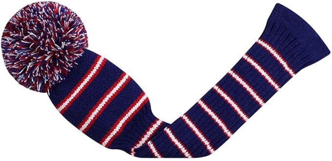 Scott Edward Golf Headcovers for Woods Set of 3 Fits Well Driver(460cc) Fairway Wood and Hybrid(UT) The Perfect Change for Golf Bag Classic Striped Style