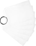 FRCOLOR Waterproof Travel Luggage Tags Set with Black Wire Loops, 6pcs Plastic Golf Bag Tag Holders for Cruise and Suitcase Id Protection