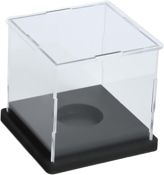 Baseball Case Acrylic Baseball Holder Clear Sturdy Stable Dustproof Stylish Display Cube Storage for Memorabilia Golf Balls
