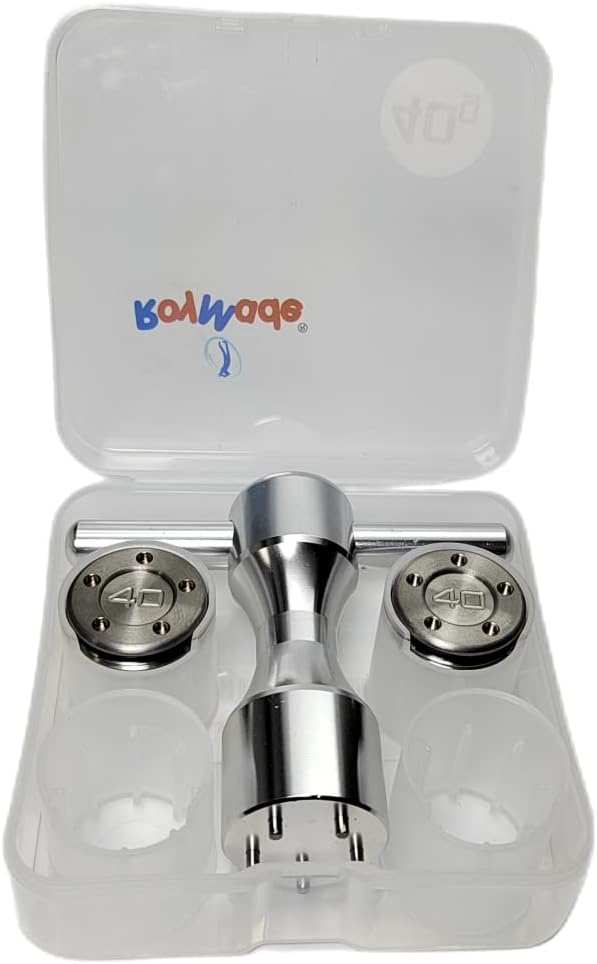 ROYMADE Golf Putter Weights 2pcs 5g/10g/15g/20g/25g/30g/35g/40g/45g with Wrench Kit Set Compatible with Titleist Scotty Cameron Putter Golf Accessory (2pcs 40g+Wrench)