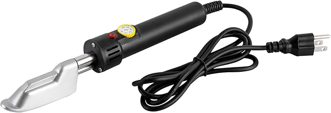 Electric Leather Iron, 110V 120W Portable Mini Iron 50-350℃ Adjustable Handy Heat Press Small Irons for Leather Clothe Shoes Bags
