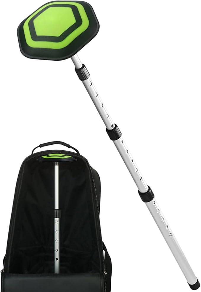 Light Weight Adjustable Golf Bag Stand Telescoping 4 Section Aluminum ABS Bag Holder Stabilizers Anti Slip Base Terrain