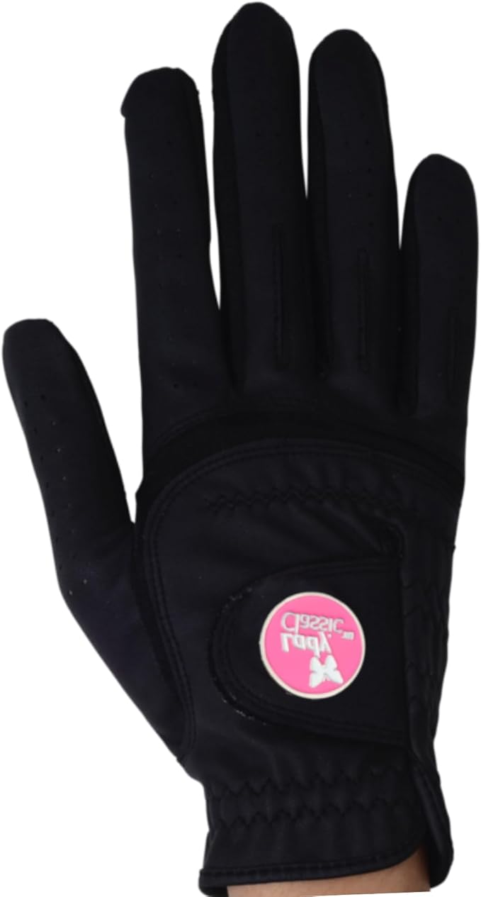 Women’s Form Fit Golf Glove – Lightweight, Flexible & Stylish with Leather Palm Patch – Soft Flex Comfort – Right or Left Hand