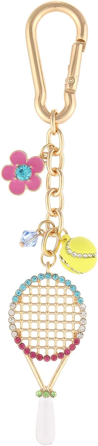 Madison Tyler Western Cowboy Boots Cherry Bow Bubble Tea Strawberry Cute Keychain | Bag Charms for Handbags Purse Charms