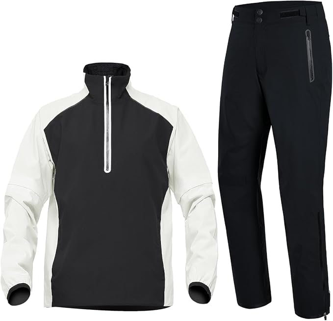 fit space Waterproof Golf Rain Suits for Men Performance Rain Jackets and Pants for All Sports