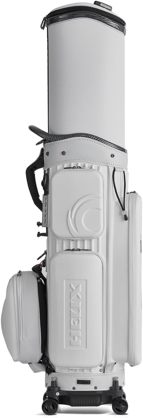 HELIX Hard Shell Golf Travel Bag with Wheels, 2-in-1 Travel Golf Case & Daily Cart Bag, Durable PC Material