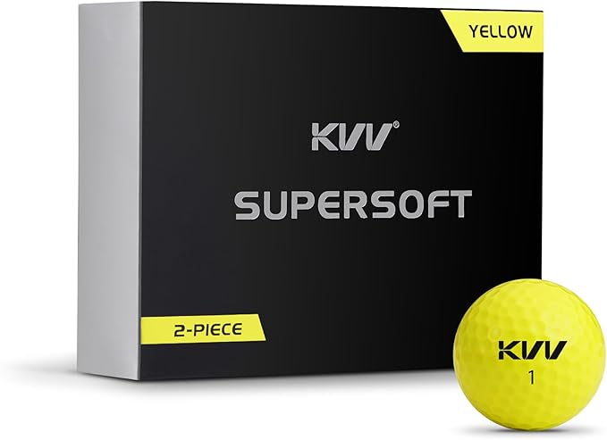 KVV 2-Piece Golf Balls, High Performance Golf Ball for Distance Super Soft, One Dozen