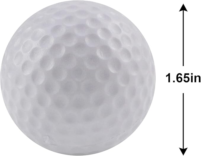 KOFULL Foam Golf Practice Balls, 24/50 Pack Realistic Feel and Limited Flight Training Balls for Indoor or Outdoor, Soft Practice Golf Balls for Backyard