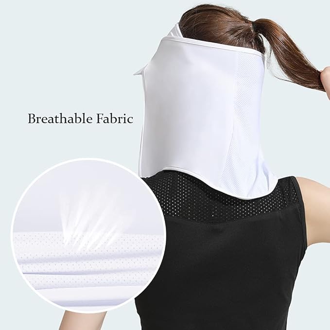 Unisex Sun Protection Golf Neck Shade Cap Drape UPF 50+ Cooling Face Covering