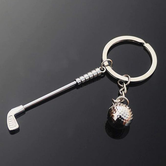 Mini Cute Golf Keychain Golf Ball Key Ring Birthday Christmas Gifts for Men Women Boys Girls