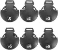 6pcs Golf Club Head Cover Number Tags Interchangeable Number Tag Replacement for Club Mallet Putter, Golf Training Golf Fairway Club Golf Drivers