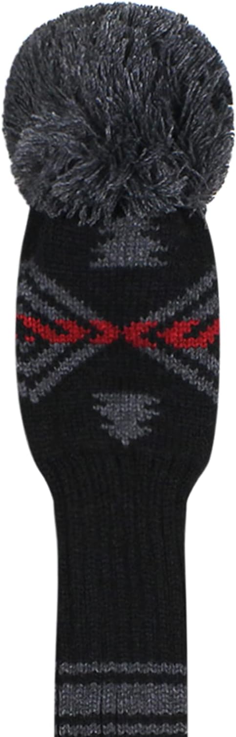 Scott Edward Knit Golf Head Covers for Woods Set of 3 Fits Well Driver(460cc) Fairway Wood and Hybrid(UT) The Perfect Change for Golf Bag