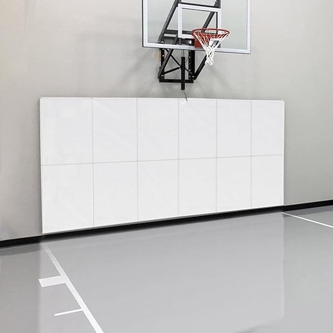 PROGOAL Gym Wall Paddings Basketball Court Wall Protection Pad - 2”Thick Foam Wall Mat Durable Protector for Wall-Mounted Basketball Hoops Garage Taekwondo（60" Lx20 W）