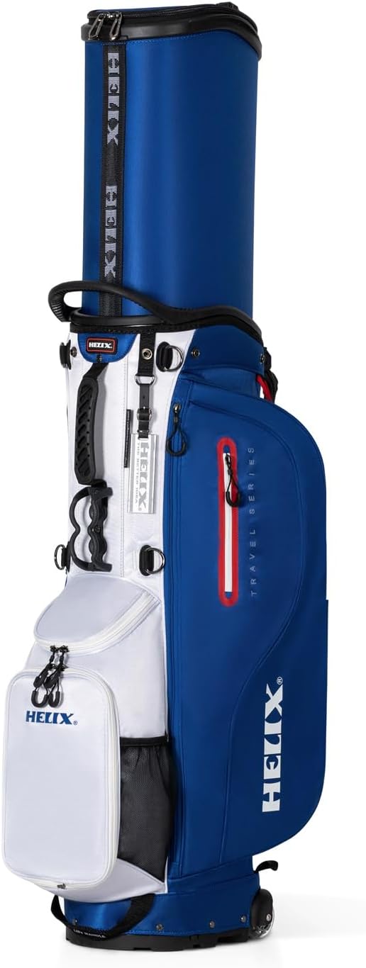 HELIX Retractable Golf Stand Bag with Wheels