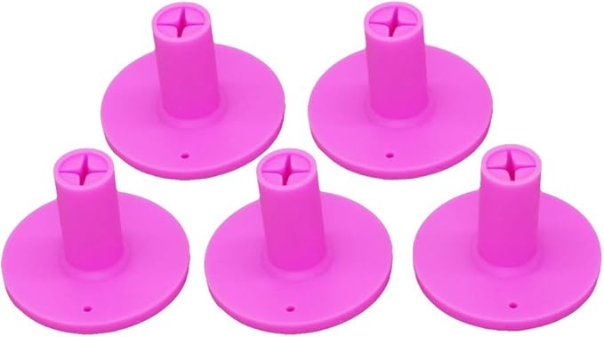Golf Rubber Tee Holder Set for Golf Driving Range Tee Practice Tool Pack of 5