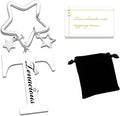 Qunrwe Stainless Steel Initial Letter A-Z Keychain,Inspirational Gifts for Women Men Friends Daughter Son Sister Dad Mom