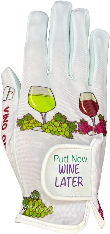 Giggle Golf Women's Golf Glove - Adjustable Strap, Left Hand Gloves for Women