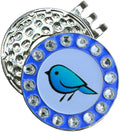 Bling Golf Ball Marker Hat Clip | Magnetic Ball Marker for Women | Stylish Golf Hat Clip Ball Marker for Female Golfers Fun Gift Idea with Strong Magnet for Hat, Visor, Golf Accessories