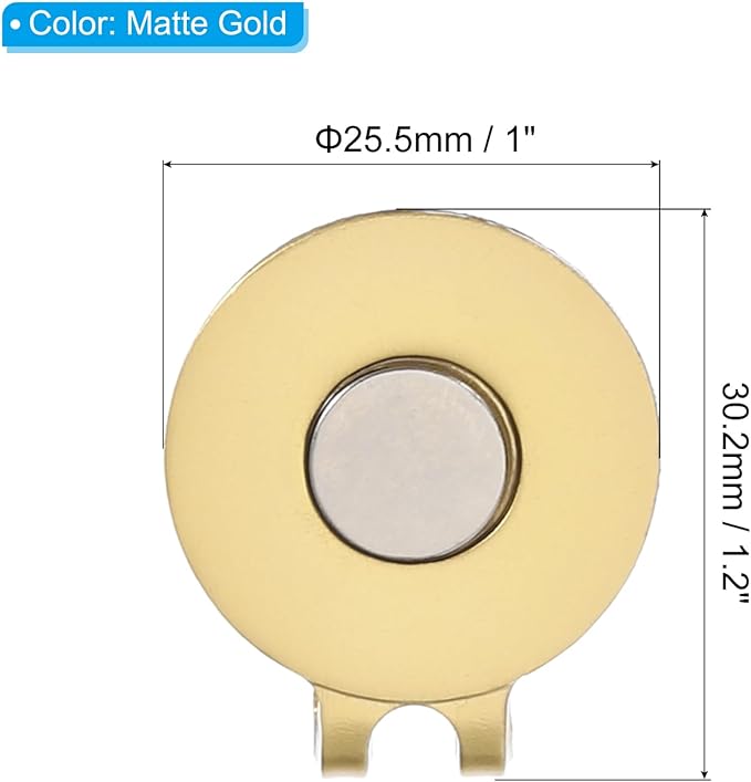 PATIKIL Magnetic Golf Hat Clip, Metal Golf Ball Marker Holder for Golf Caps Gloves